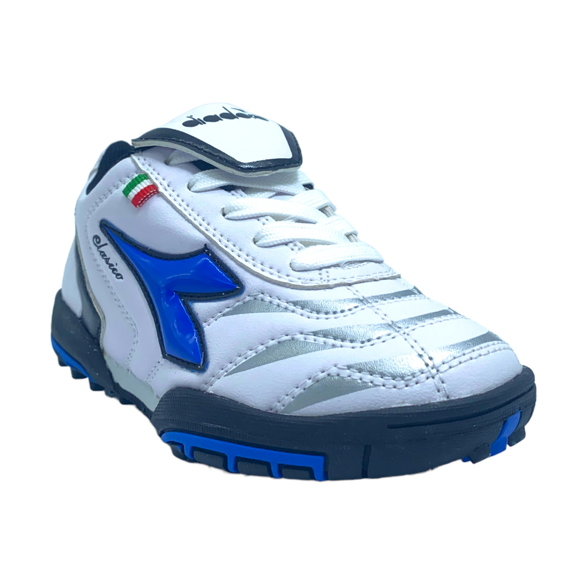 Zapatilla futbol f5 CLASICO KIDS TF BLANCO AZ ROYAL