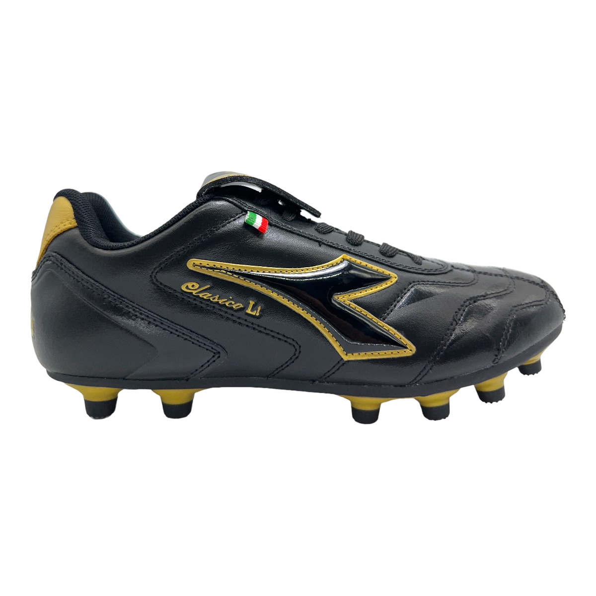 Zapatilla futbol11 CLASICO LT CUERO ORO
