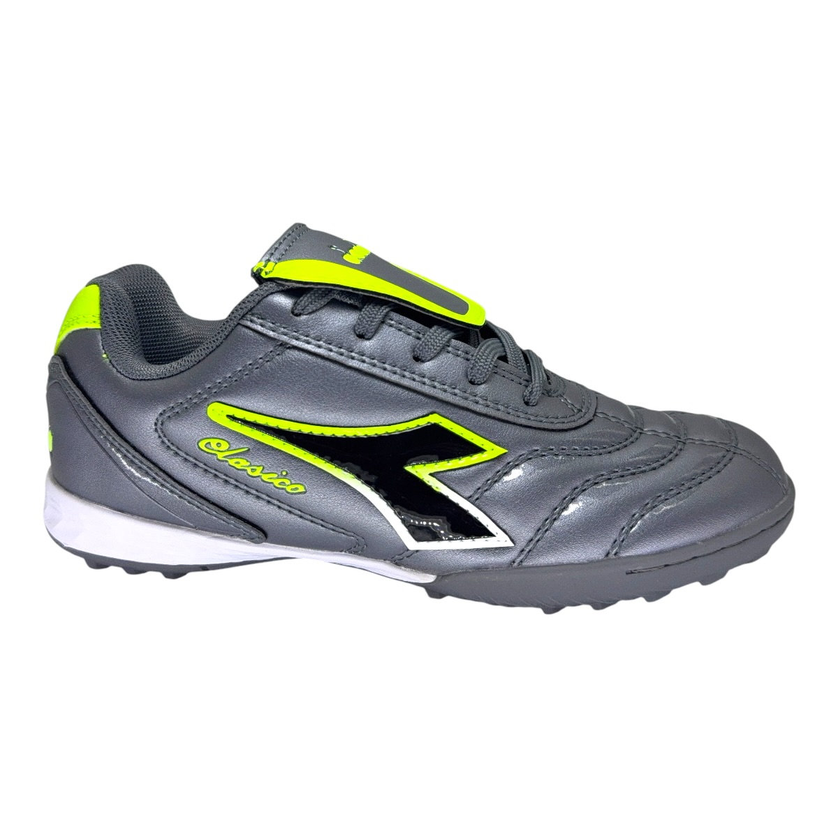 Zapatilla futbol f5 CLASICO TF KIDS GRIS VERDE