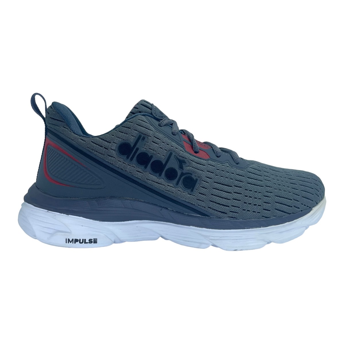 Zapatilla running ECLIPSE GRAFITO  ROJO