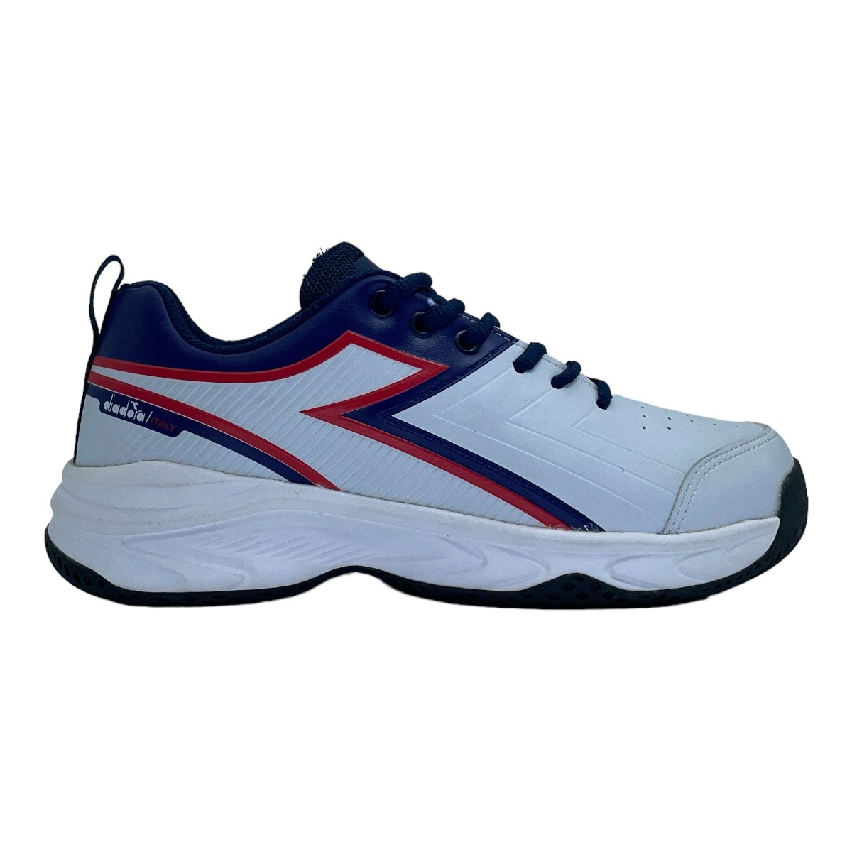 Zapatilla tenis LOOSA BLANCO-MARINO ROJO