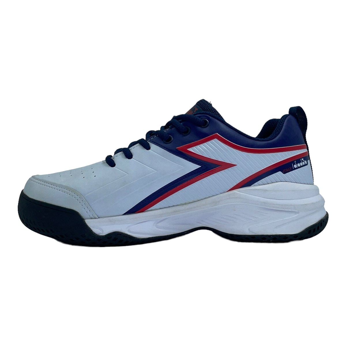 Zapatilla tenis LOOSA BLANCO-MARINO ROJO