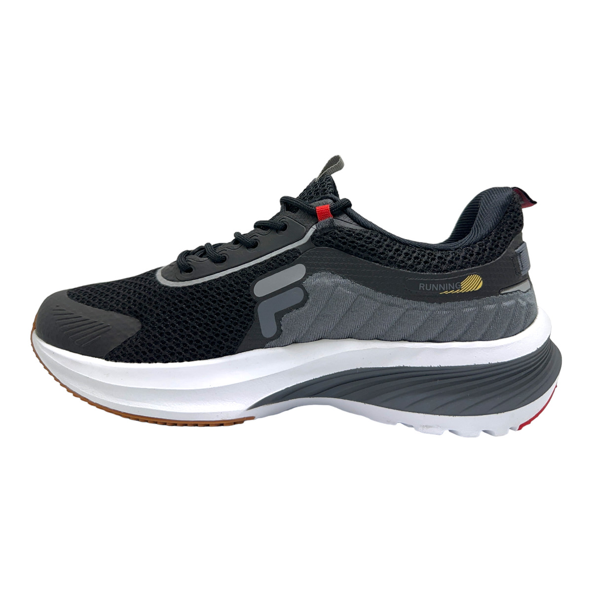 Zapatilla running PROGRESS  GRAFITO ROJO