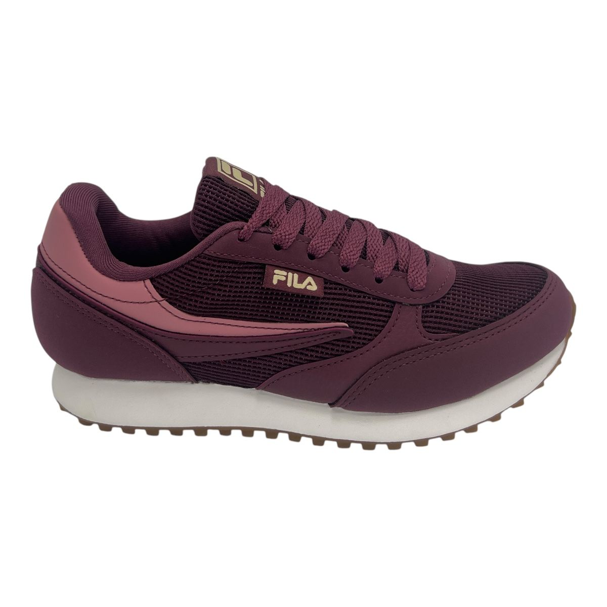 Zapatilla urbano RENNO CLASSIC BORGONHA ROSA BEIGE