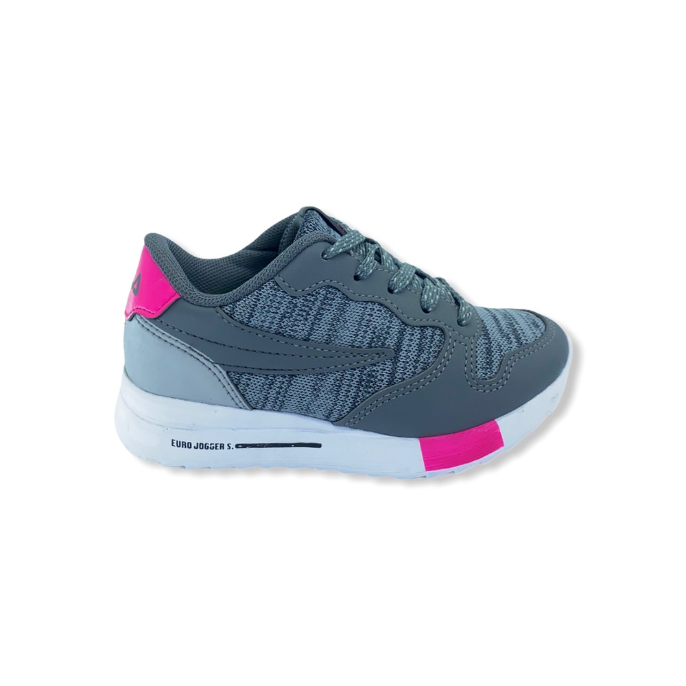 Zapatilla urbano EURO JOGGER SPORT KIDS GRAFITO/FUCSIA/19