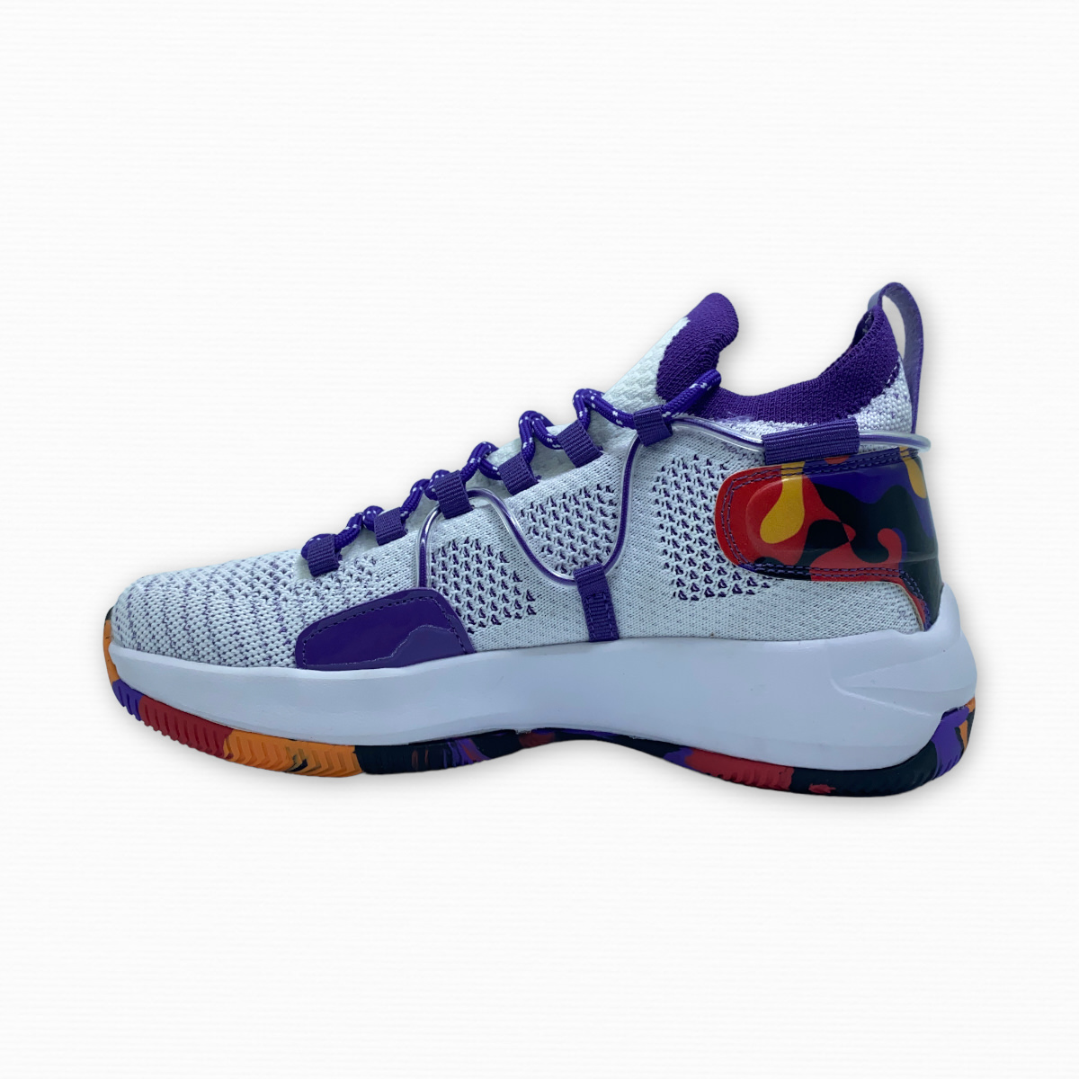 Zapatilla basquet JUMP BALL BCO/VIOLETA