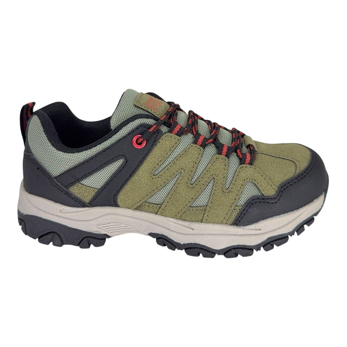 Zapatilla trekking CALZ LINEA TREKKING NEG VERDE ROJO