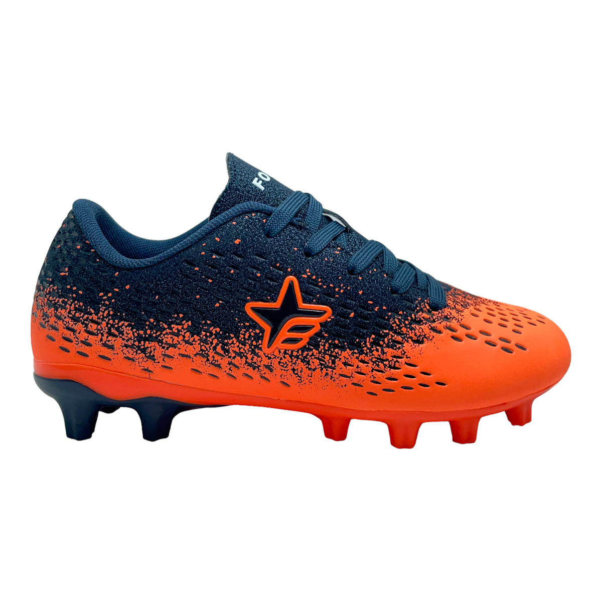 Zapatilla futbol 11 PRIMER LEAGUE AZUL NARANJA