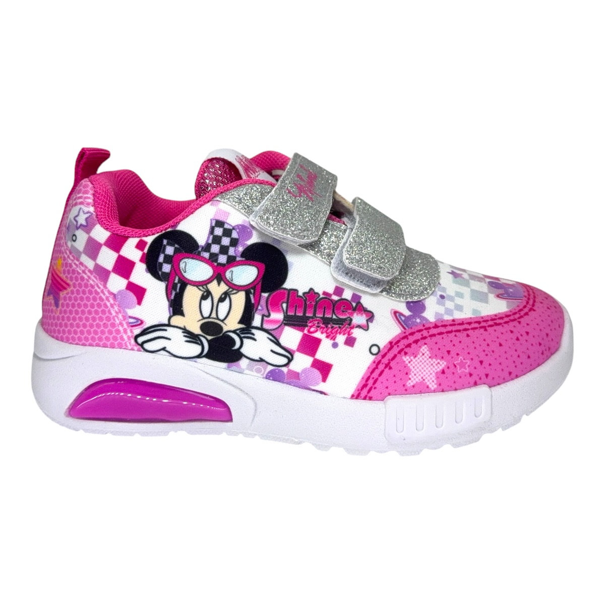 Zapatilla urbano MINNIE SUBLIMADA ABROJO LUZ AL PISAR