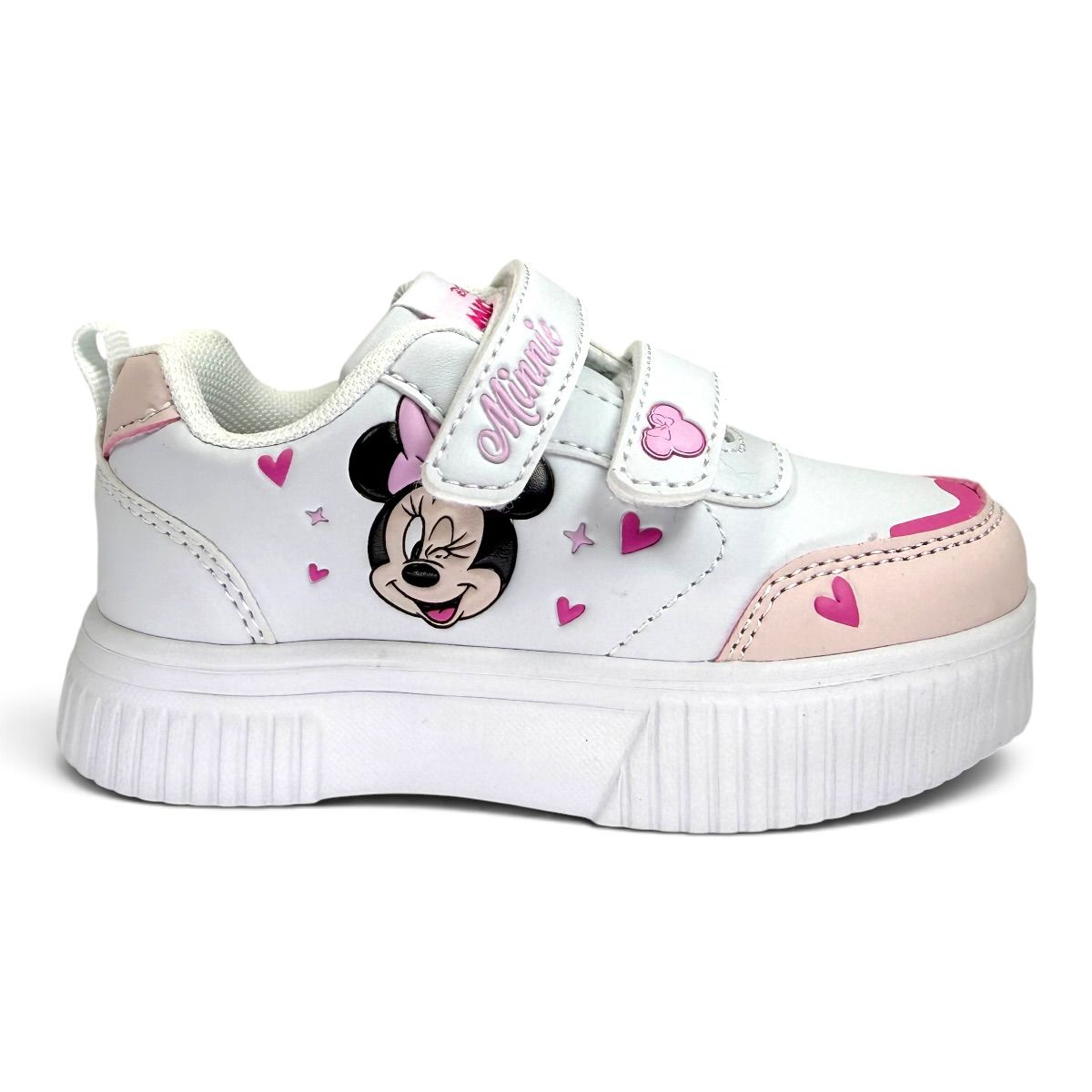 Zapatilla urbano MINNIE MODA CORAZON BL ROSA