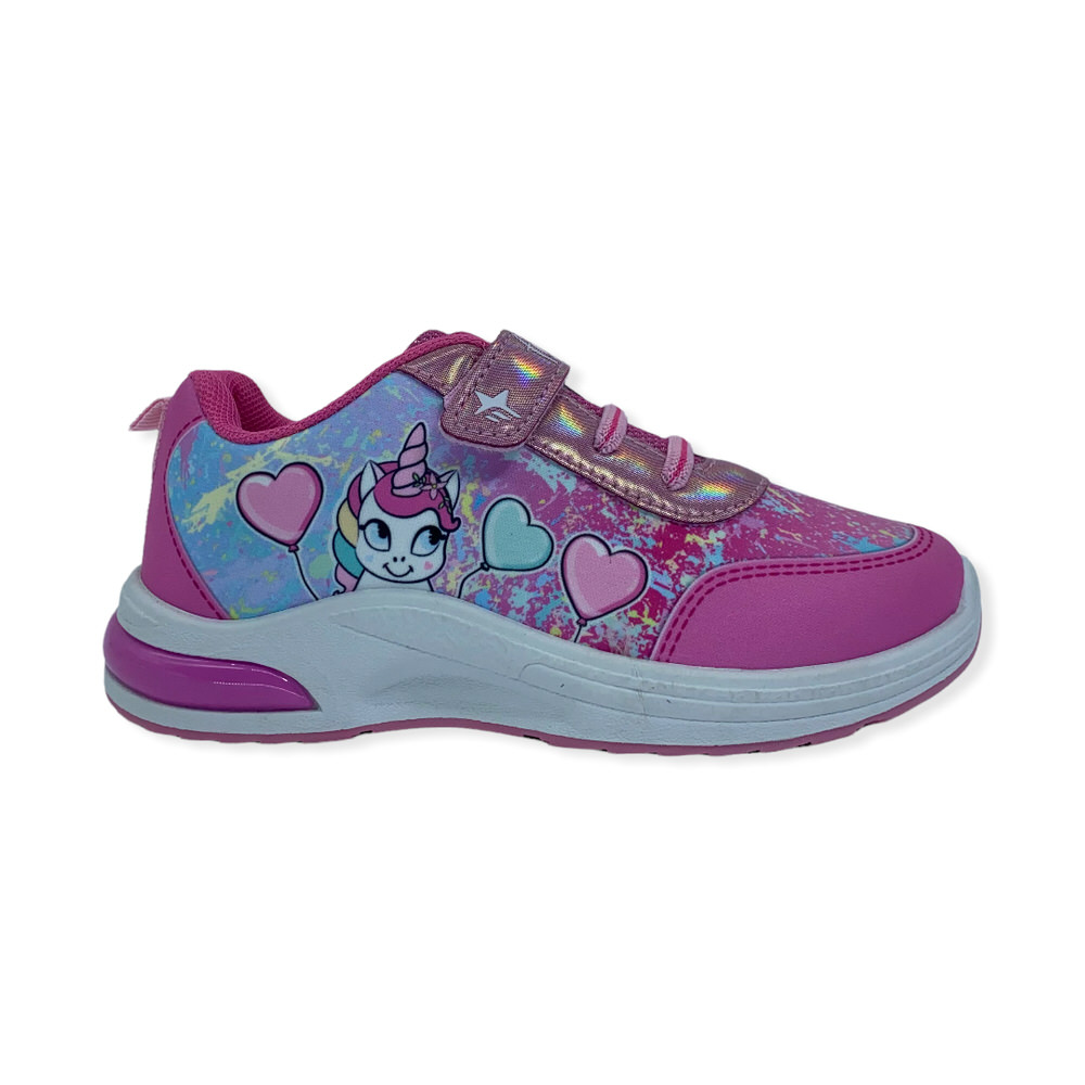 Zapatilla urbano UNICORNIO CORAZON ROSA ROSA