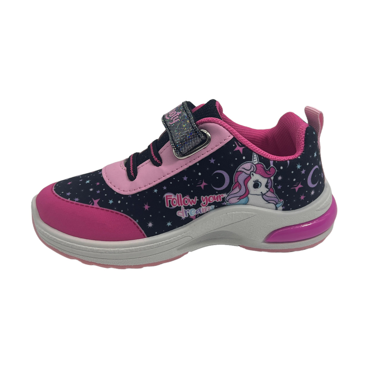 Zapatilla urbano POP UNICORNIO NEG ROSA