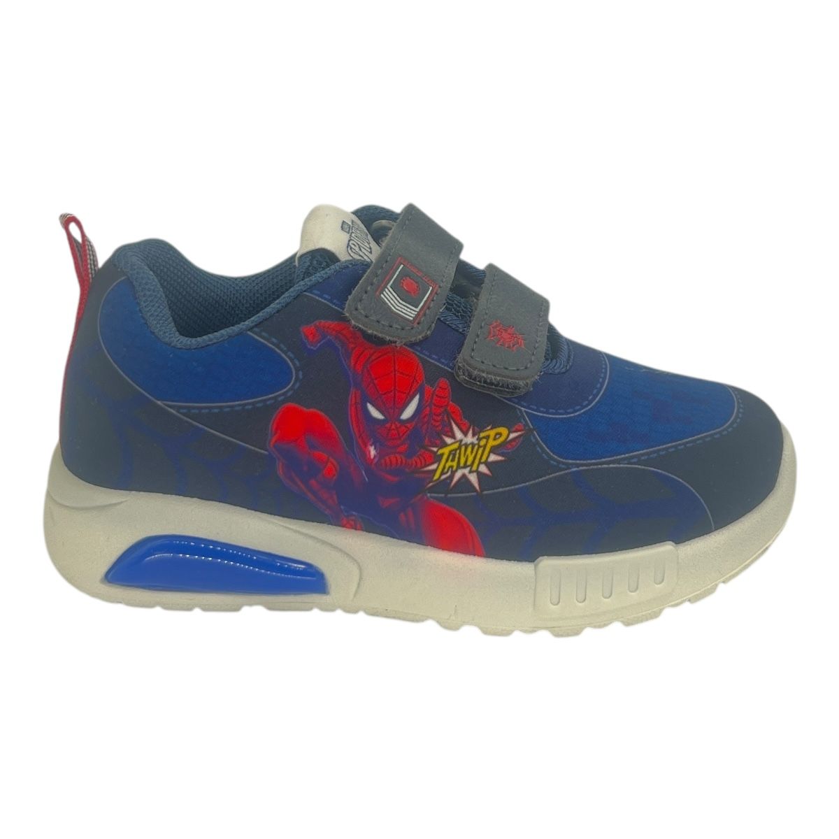 Zapatilla urbano SPIDERMAN CON LUZ AZUL