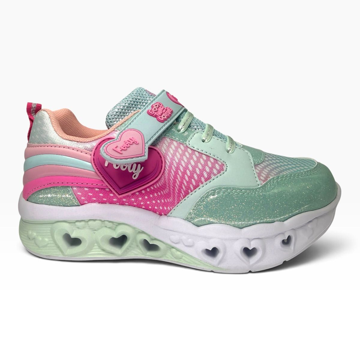 Zapatilla urbano LOVELY SHINE AQUA ROSA