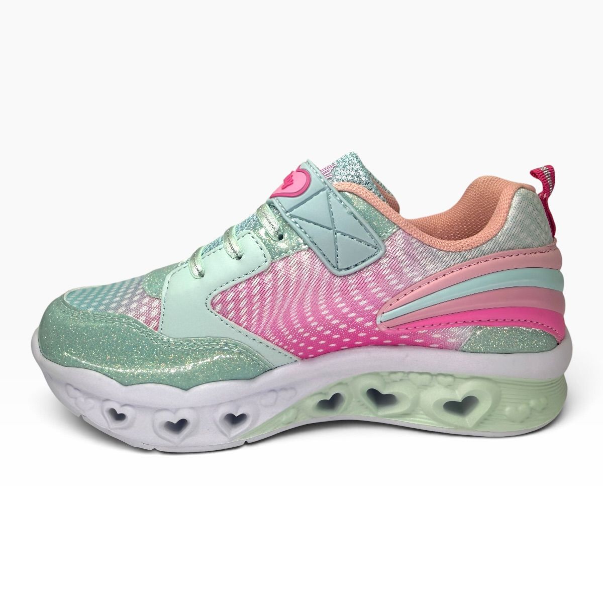 Zapatilla urbano LOVELY SHINE AQUA ROSA