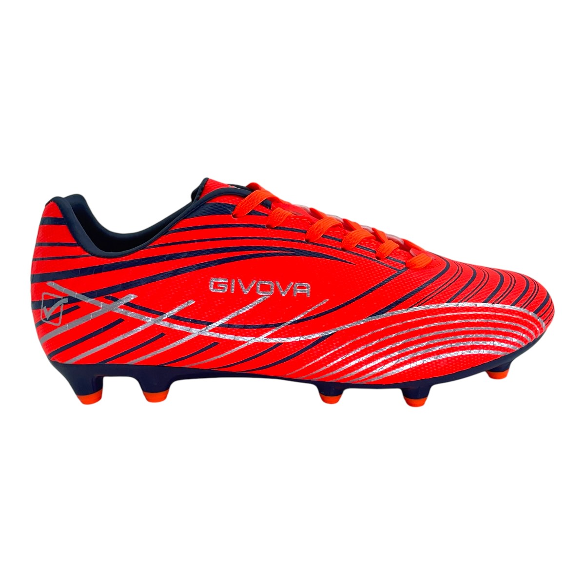 Zapatilla futbol11 RIGOR FT H2 NEON RED BLUE