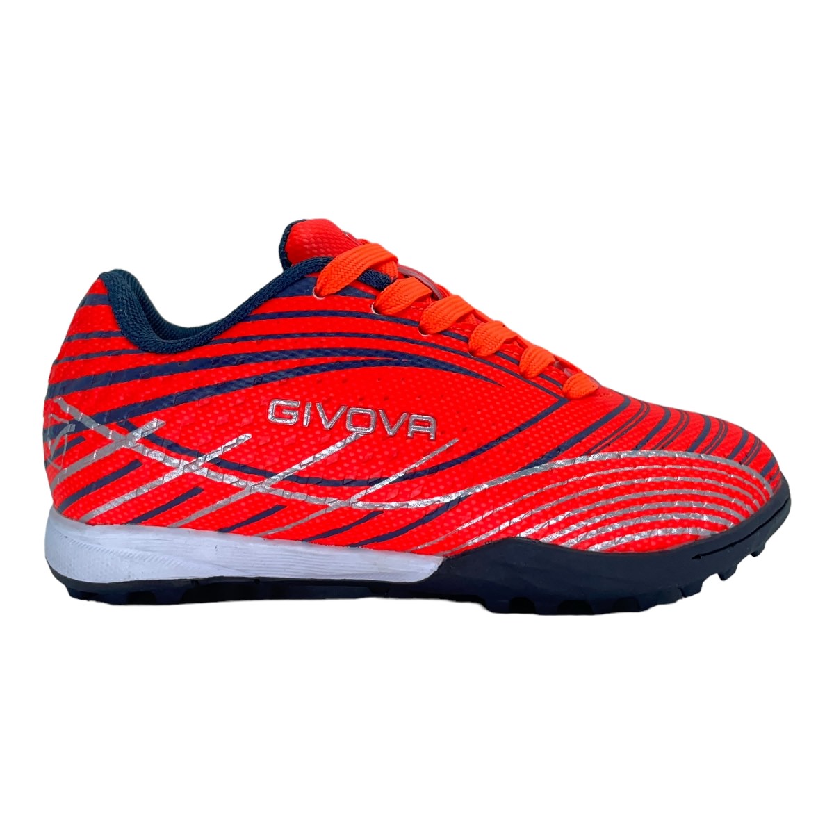 Zapatilla futbol f5 RIGOR TF JR RED BLUE SILVER
