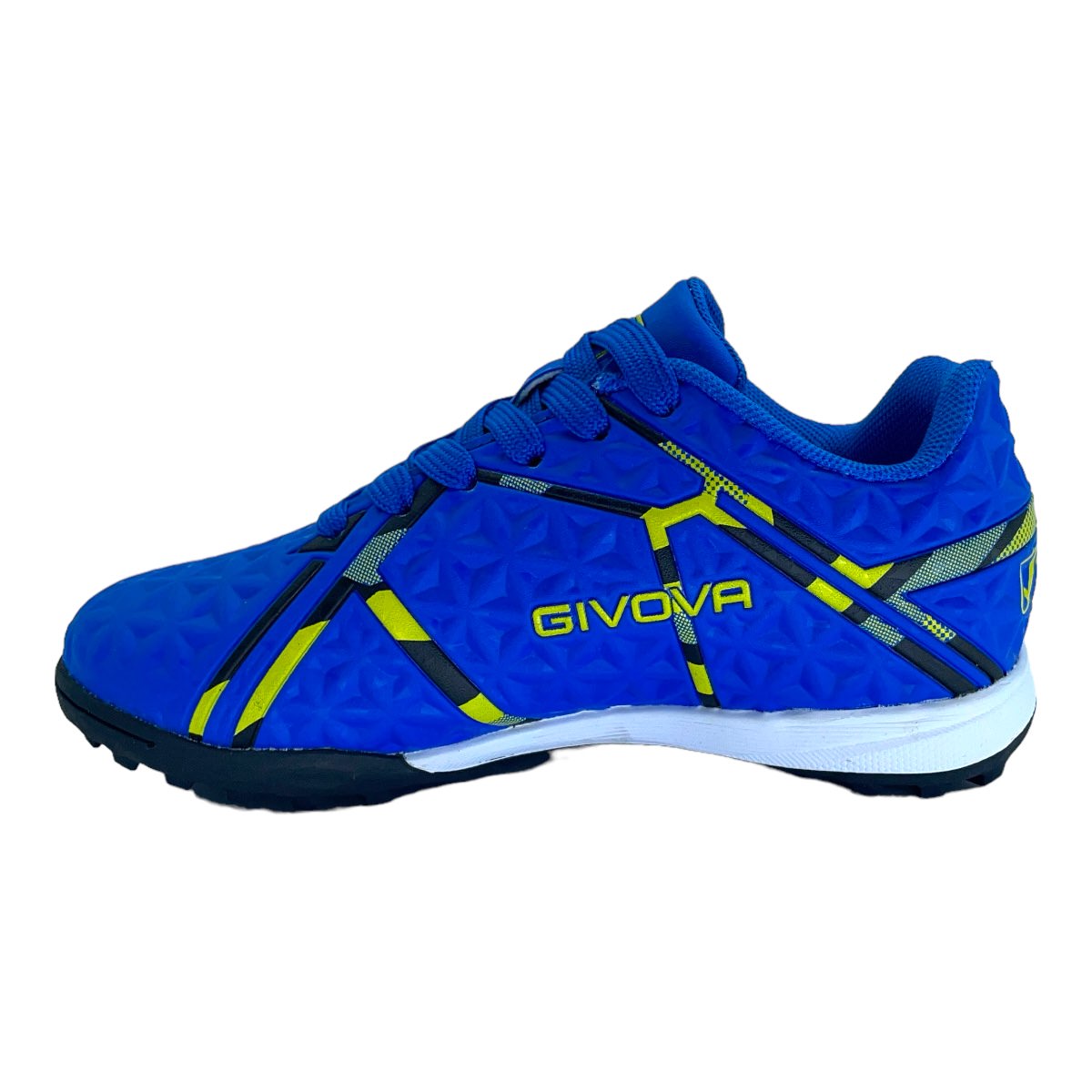 Zapatilla futbol 11 SCUDETTO TF K1 KIDS TURF BLUE YELLOW
