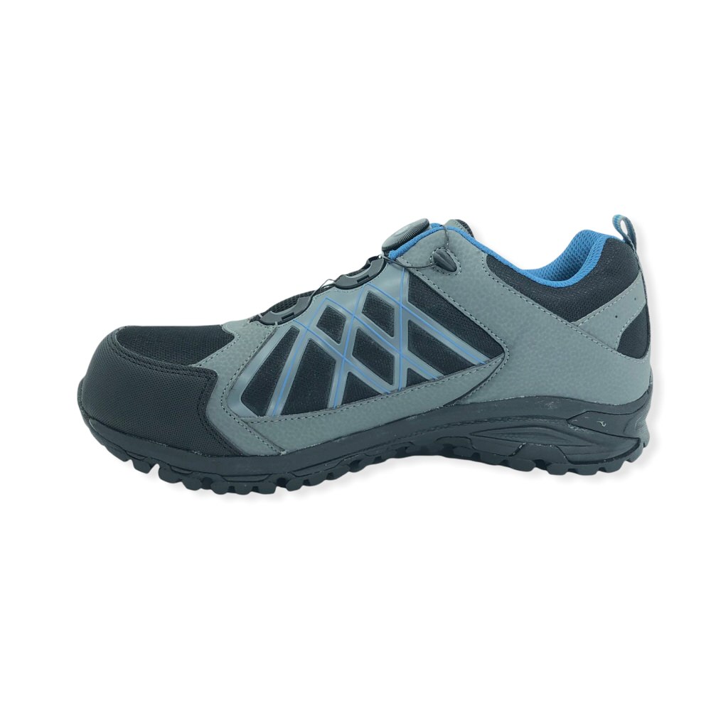 Zapatilla trekking OUTDOOR PUNT REFORZ C/RUEDITA GRIS-NEG-AZ