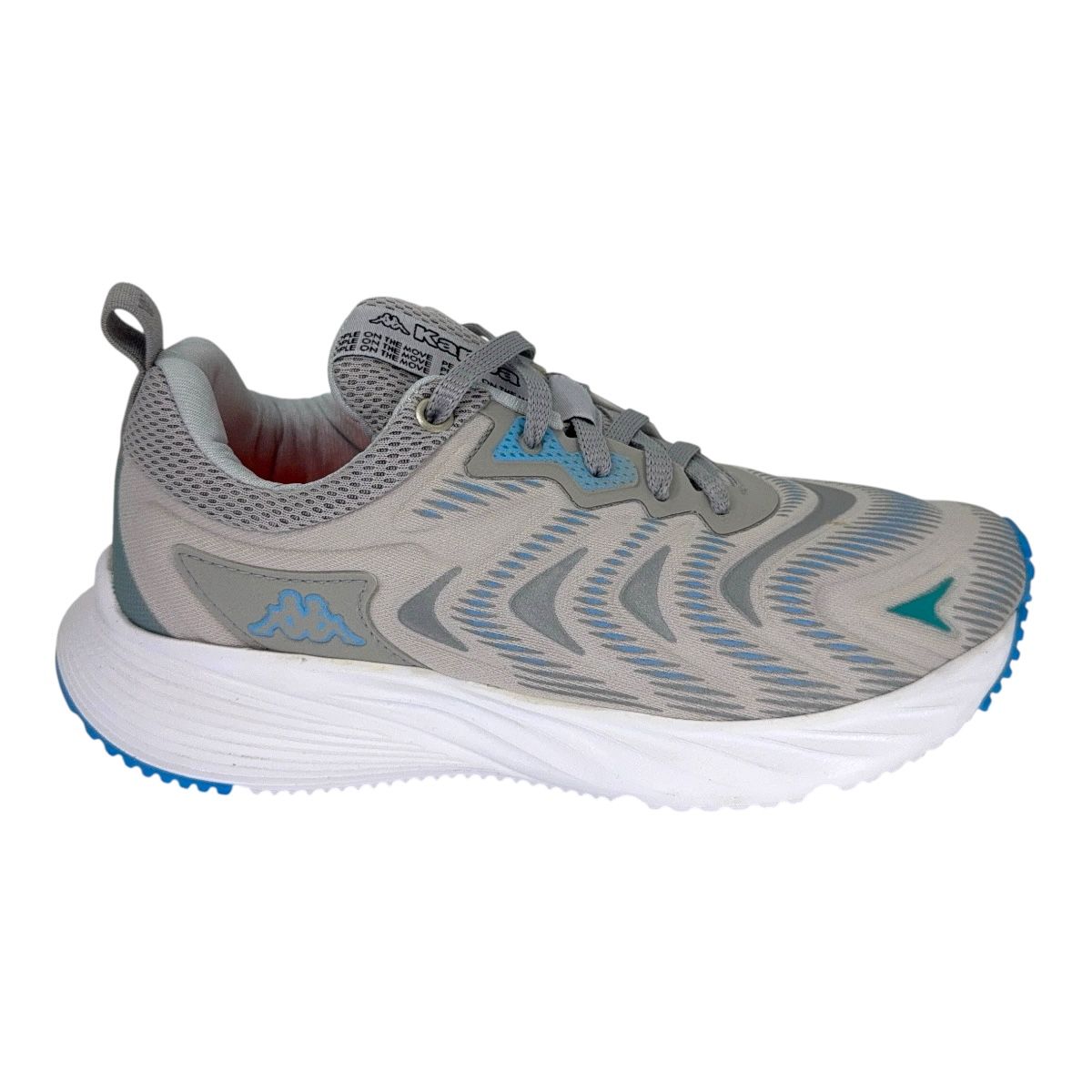 Zapatilla running LOGO FONINI GREY LIGHT Turquesa