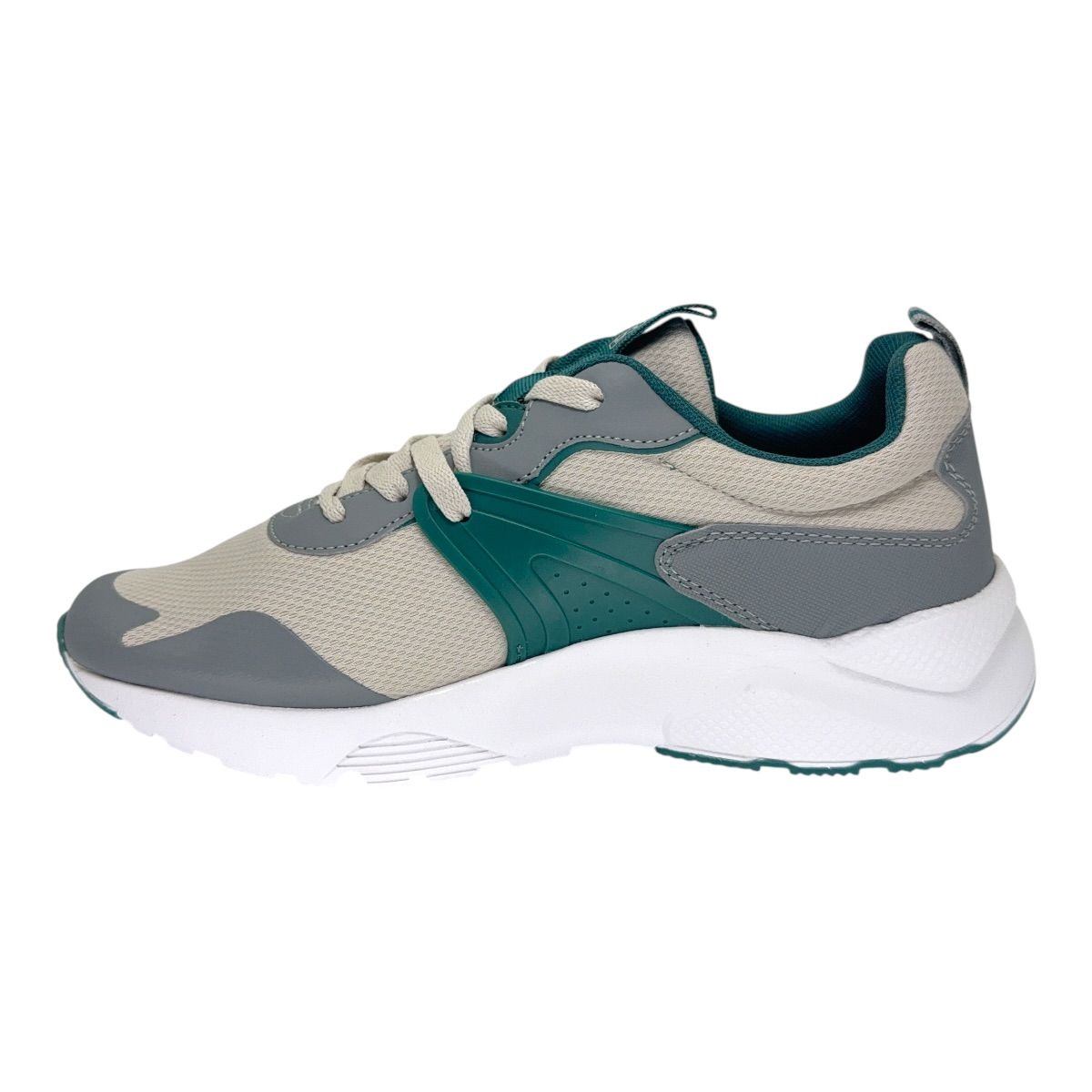 Zapatilla urbano LOGO MONTERO GRIS VERDE