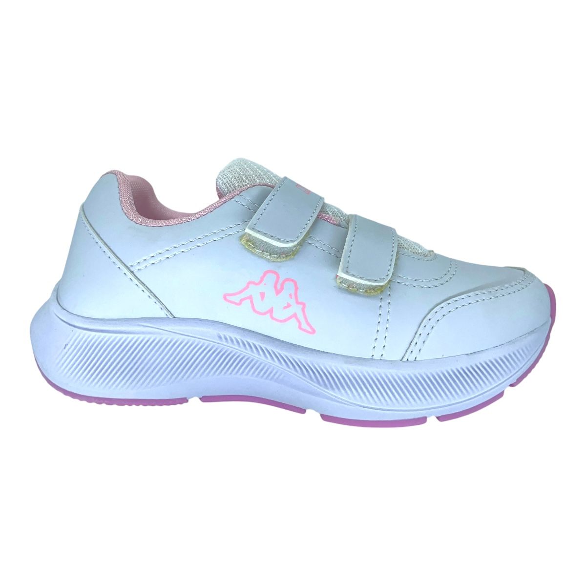 Zapatilla running PLAYTIME KIDS VELCRO WHITE PINK