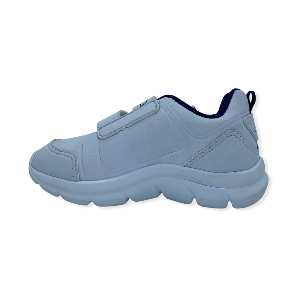 Zapatilla urbano COLEGIAL I VELCRO WHITE-BLUE