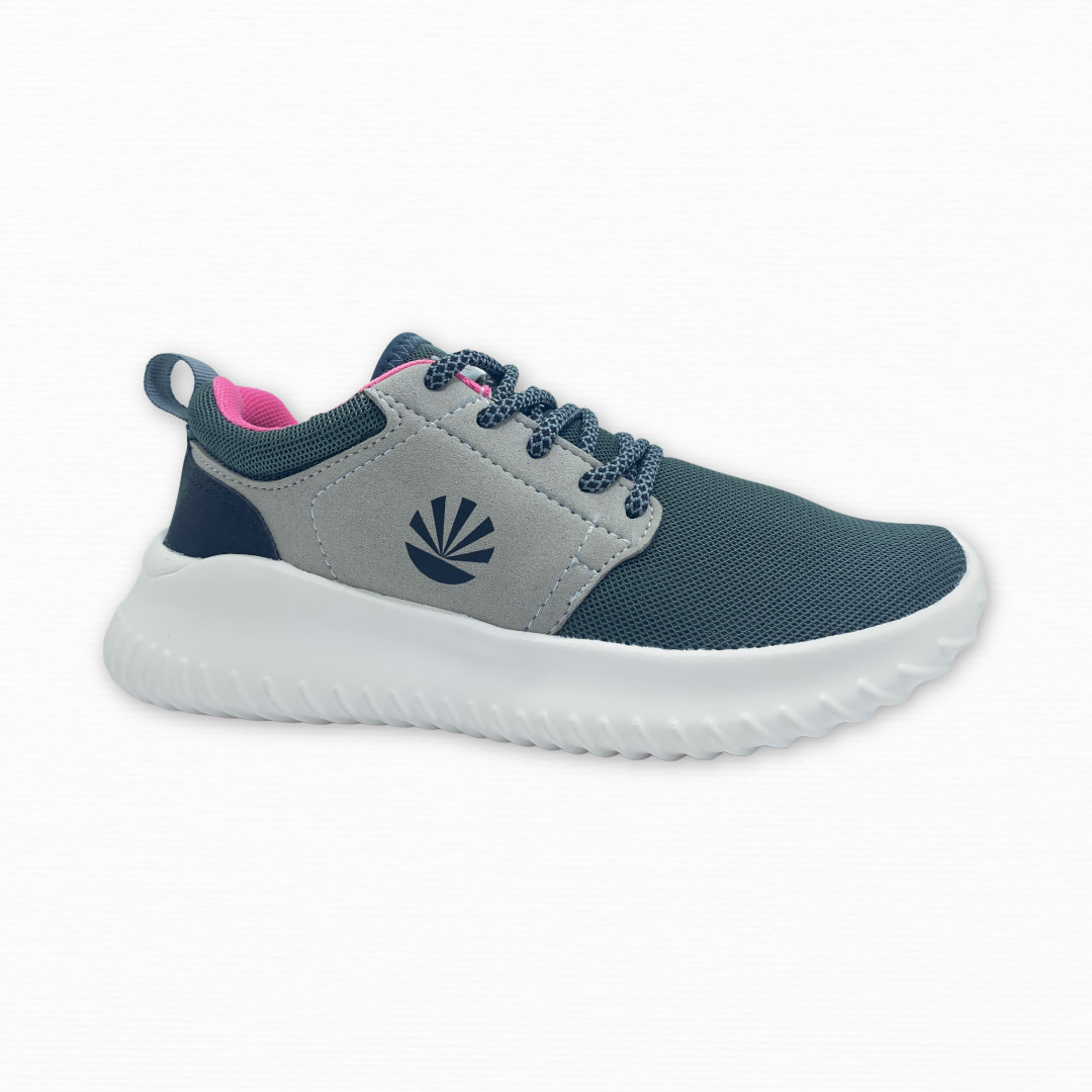 Zapatilla urbano FIJI GRIS FUCSIA