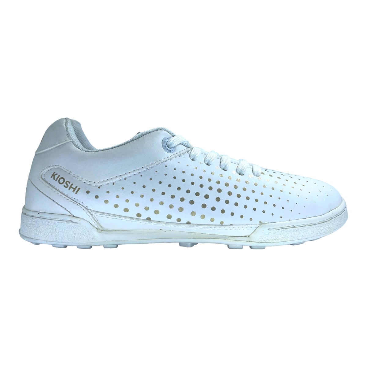 Zapatilla futbolf5 VULCANO BLANCO DORADO