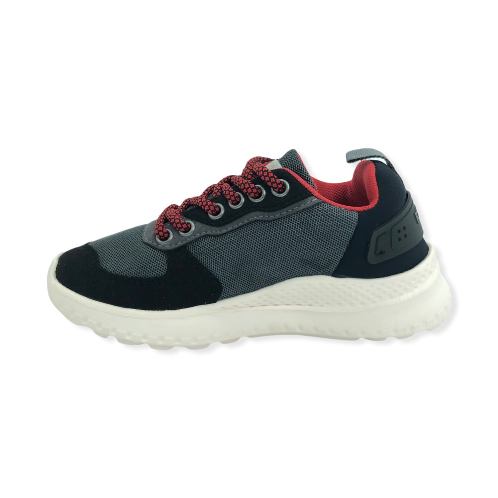 Zapatilla urbano YUKE GRIS ROJO