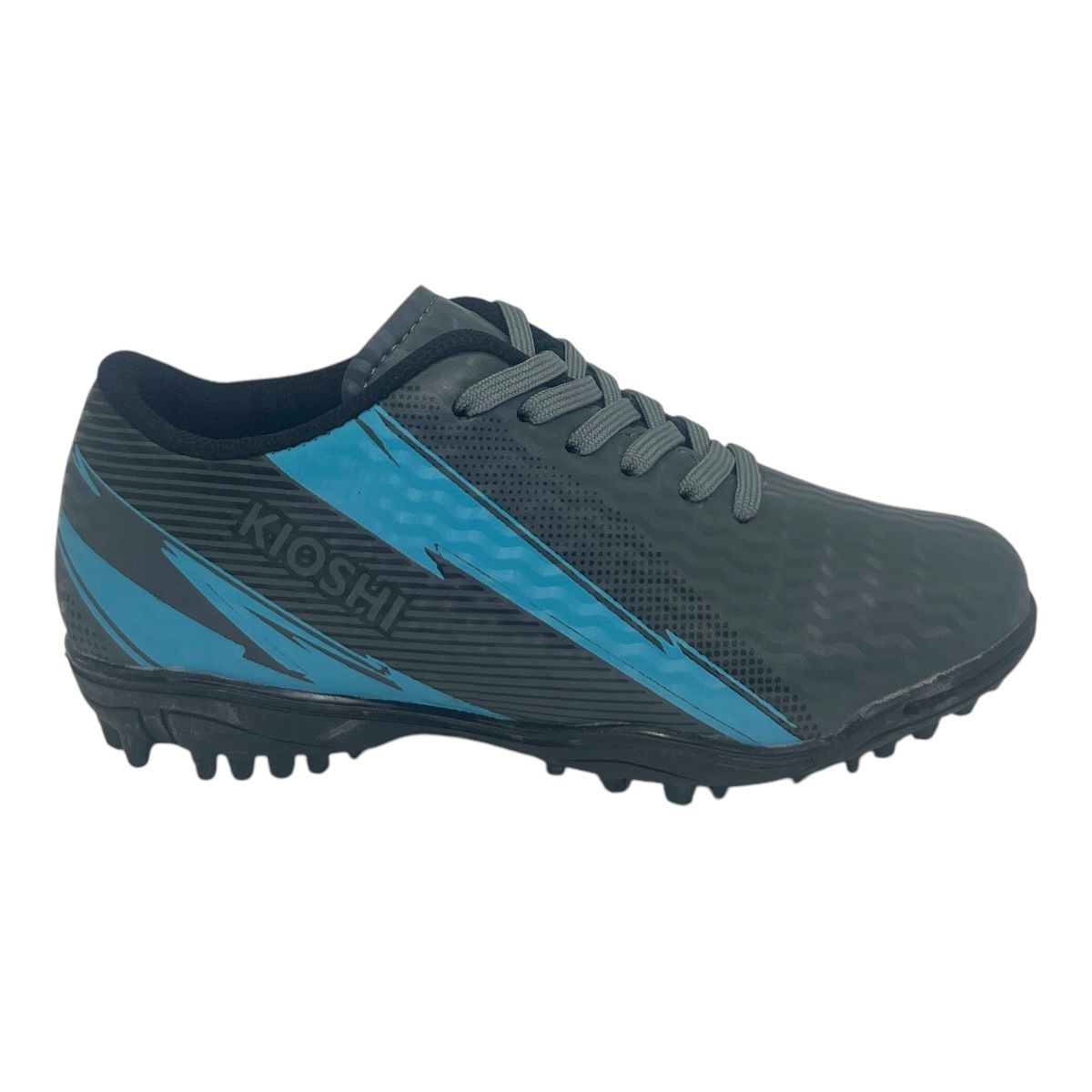 Zapatilla futbol f5 FURIOUS KIDS GRIS/VERDE