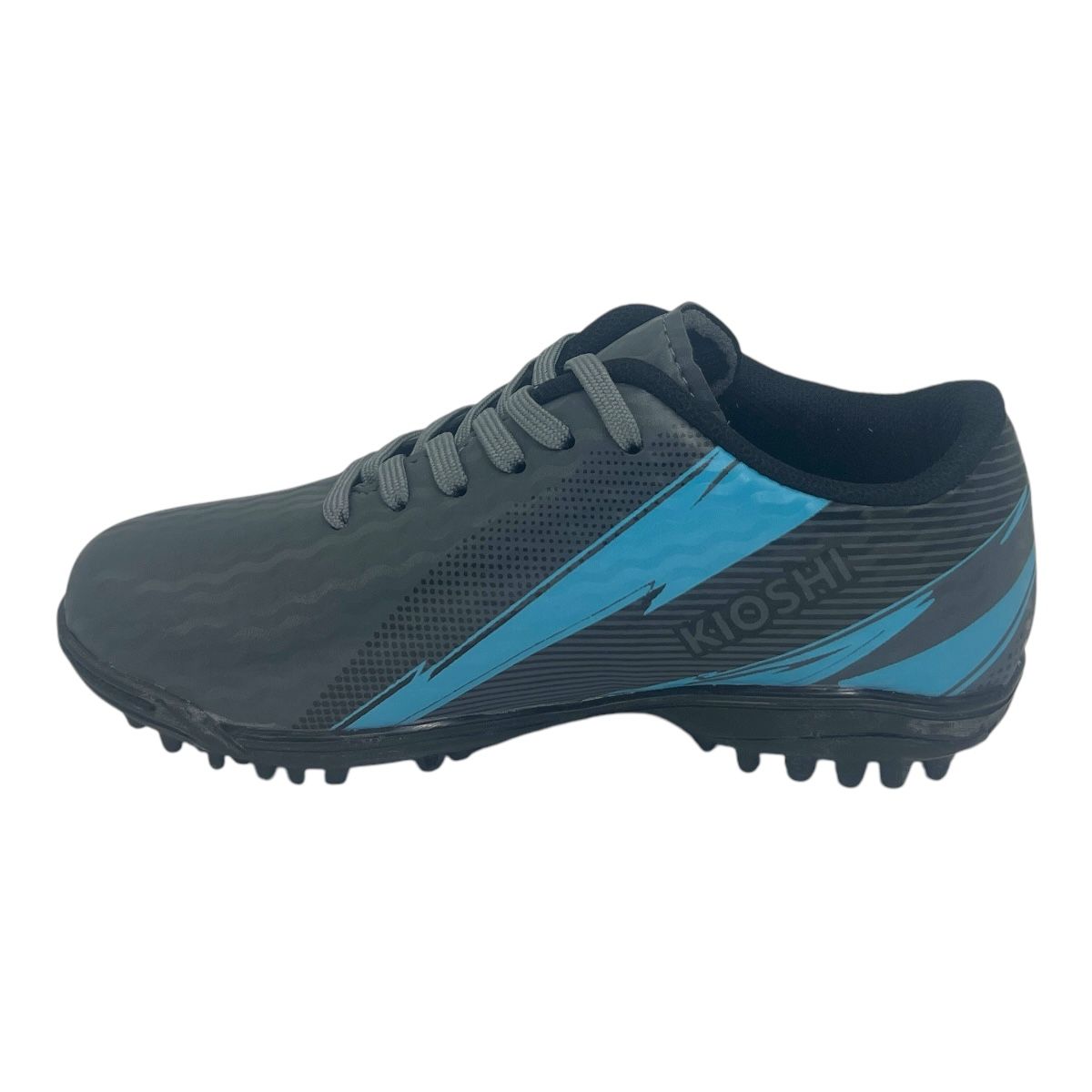Zapatilla futbol f5 FURIOUS KIDS GRIS/VERDE