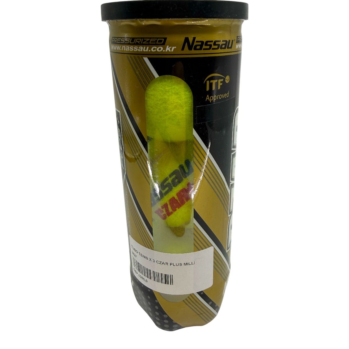 TUBO TENIS X 3 CZAR PLUS MILLI