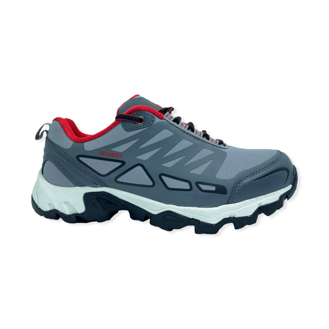 Zapatilla trekking TREKKING GRIS ROJO
