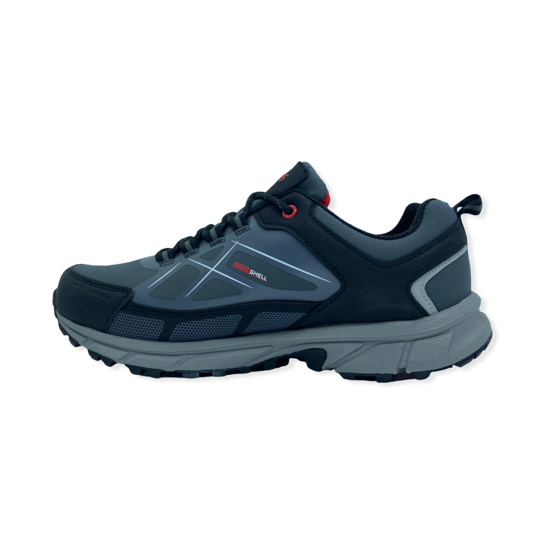 Zapatilla trekking TRAIL TEXTIL HEAT GRIS  ROJO
