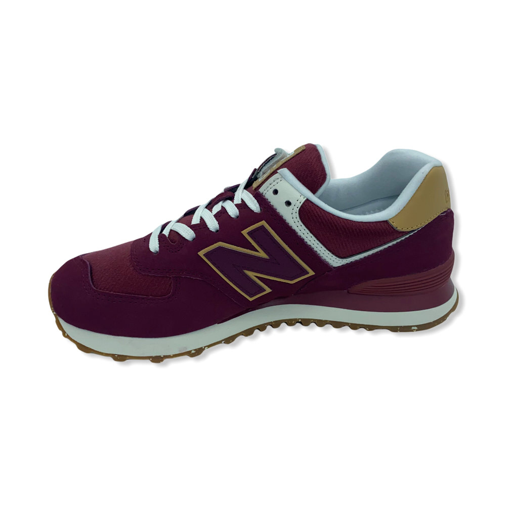 Zapatilla urbano ML574 GRANATE-BEIGE