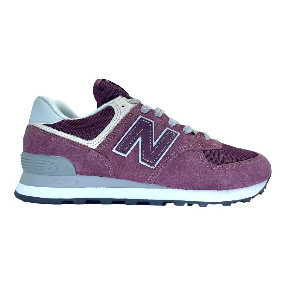 Zapatilla urbano WL574 BORDO GRIS