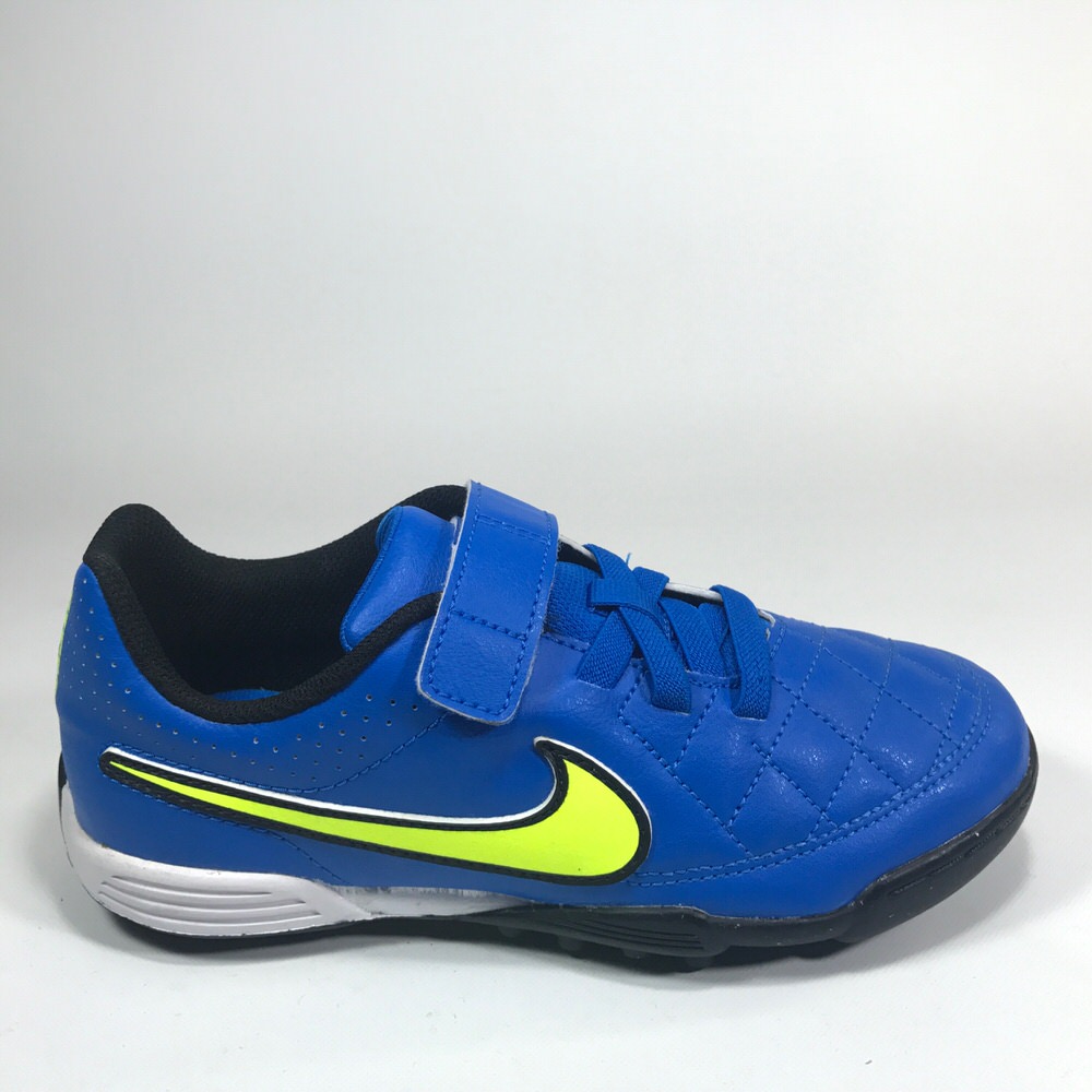 Zapatilla futbol f5 TIEMPO V4 TF JR AZUL/FLUO/15