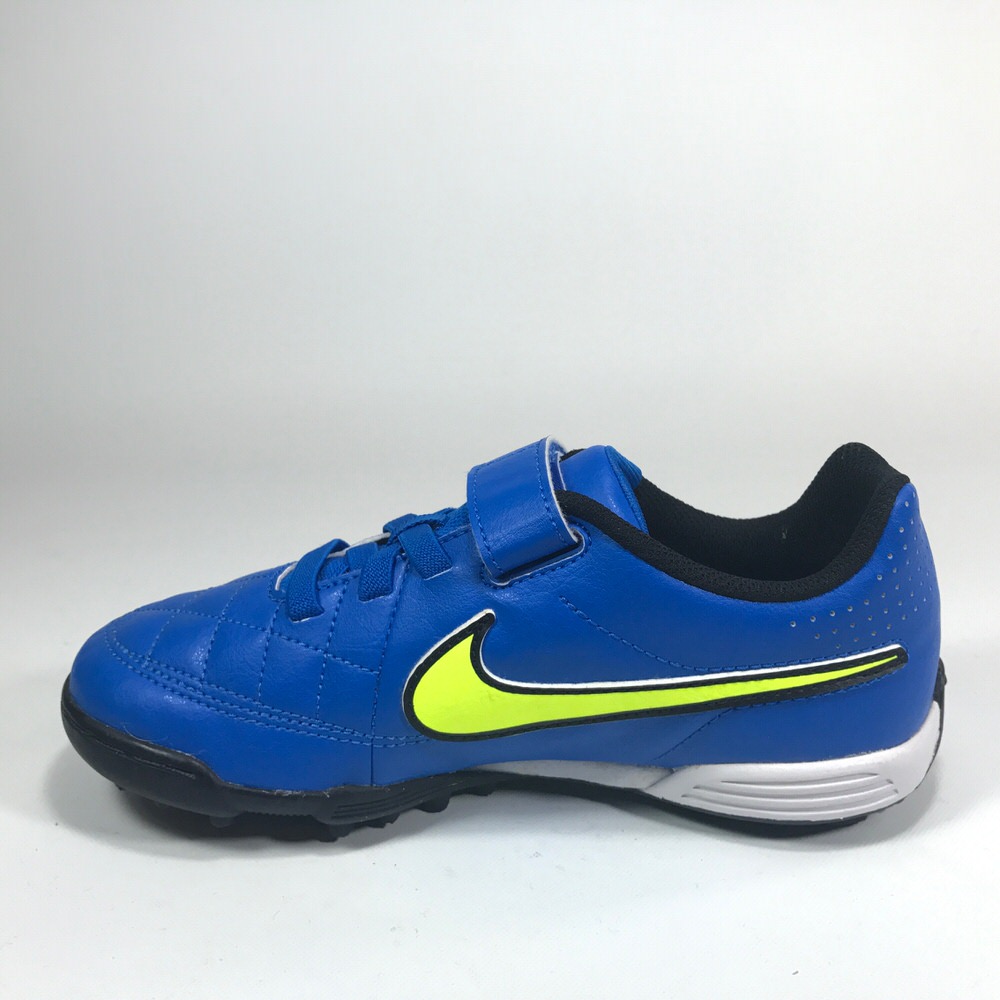 Zapatilla futbol f5 TIEMPO V4 TF JR AZUL/FLUO/15