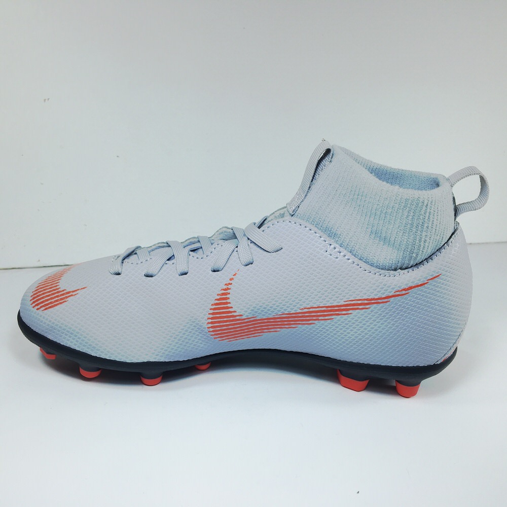 Zapatilla futbol 11 SUPERFLY 6 JR CLUB MG WOLF GREY/18