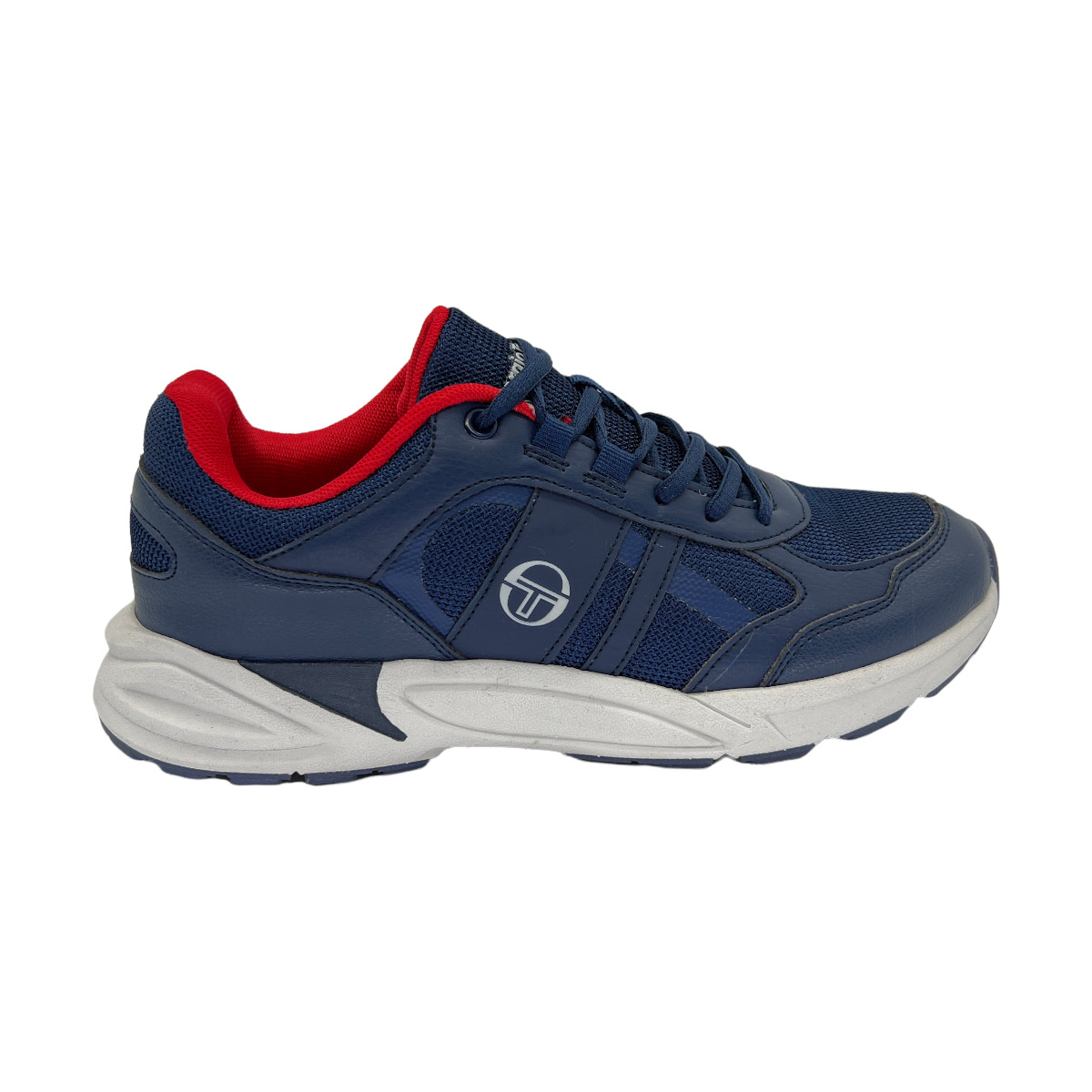 Zapatilla urbano CALZADO PU+MESH MARINO-ROJO