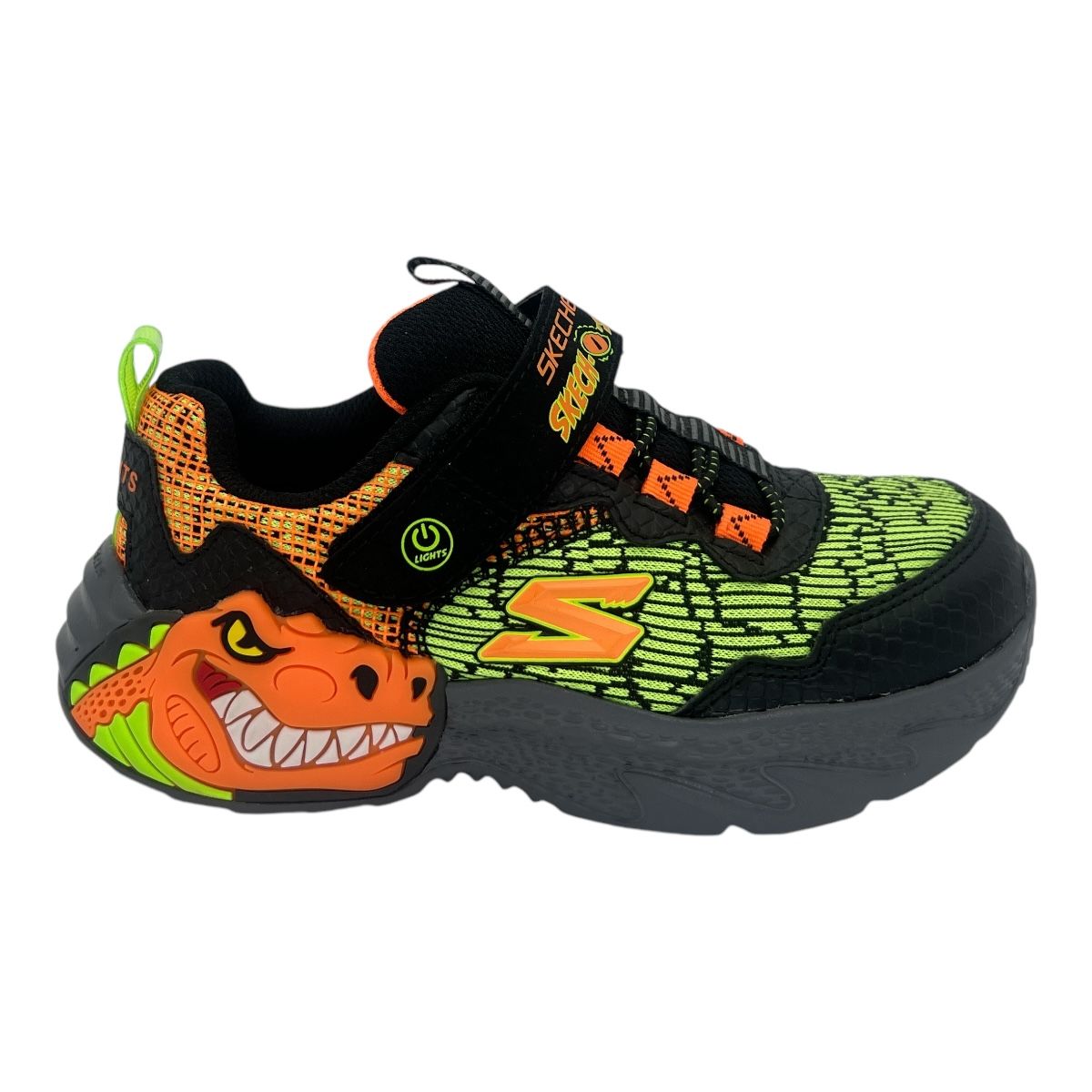 Zapatilla urbano SKECH-O-SAURUS DINO LIGHTS ORANGE