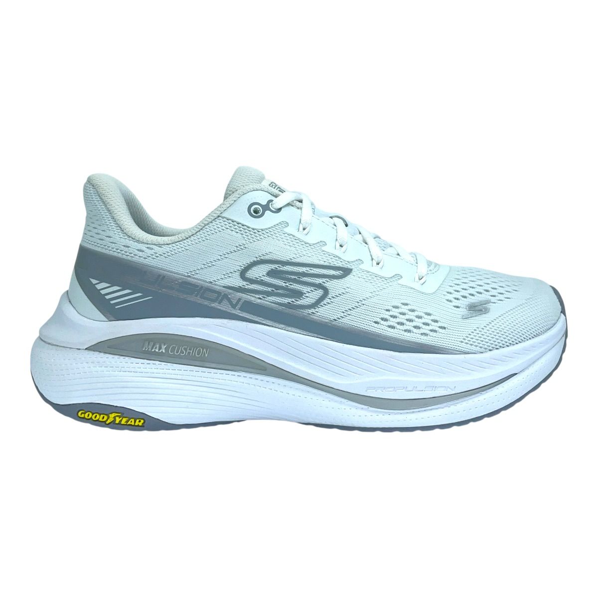 Zapatilla running MAX CUSHIONING PROPULSION WHITE SILVER