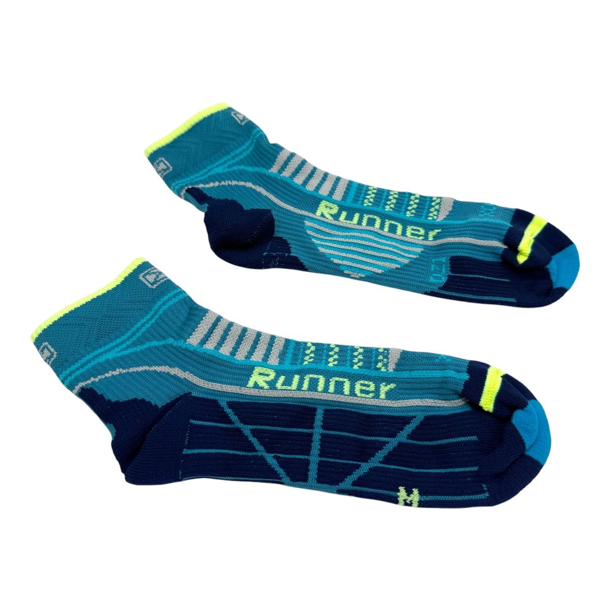 MEDIA RUNNING COMPRESION TURQUESA