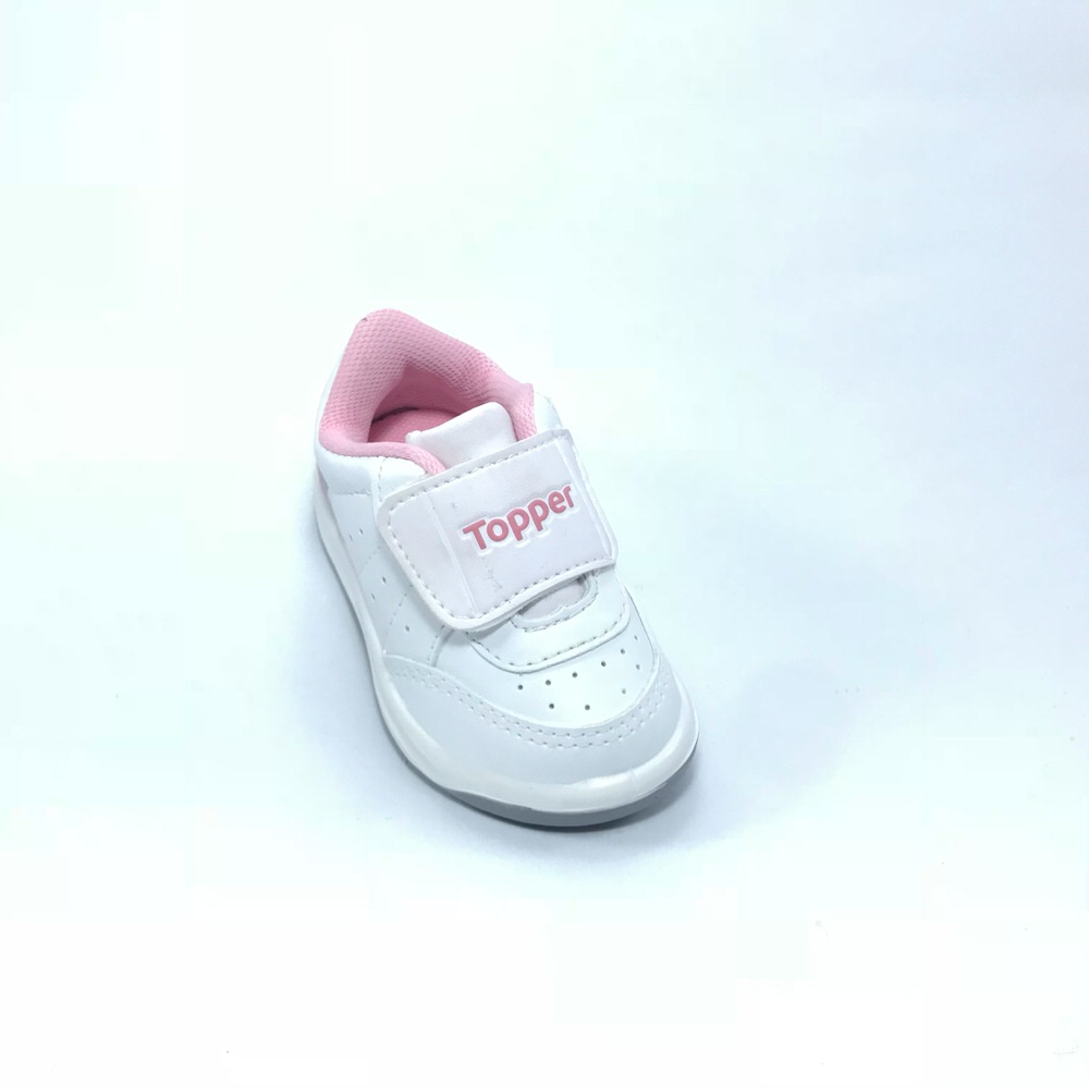 Zapatilla urbano BABY X FORCER VELCRO BCO/ROSA