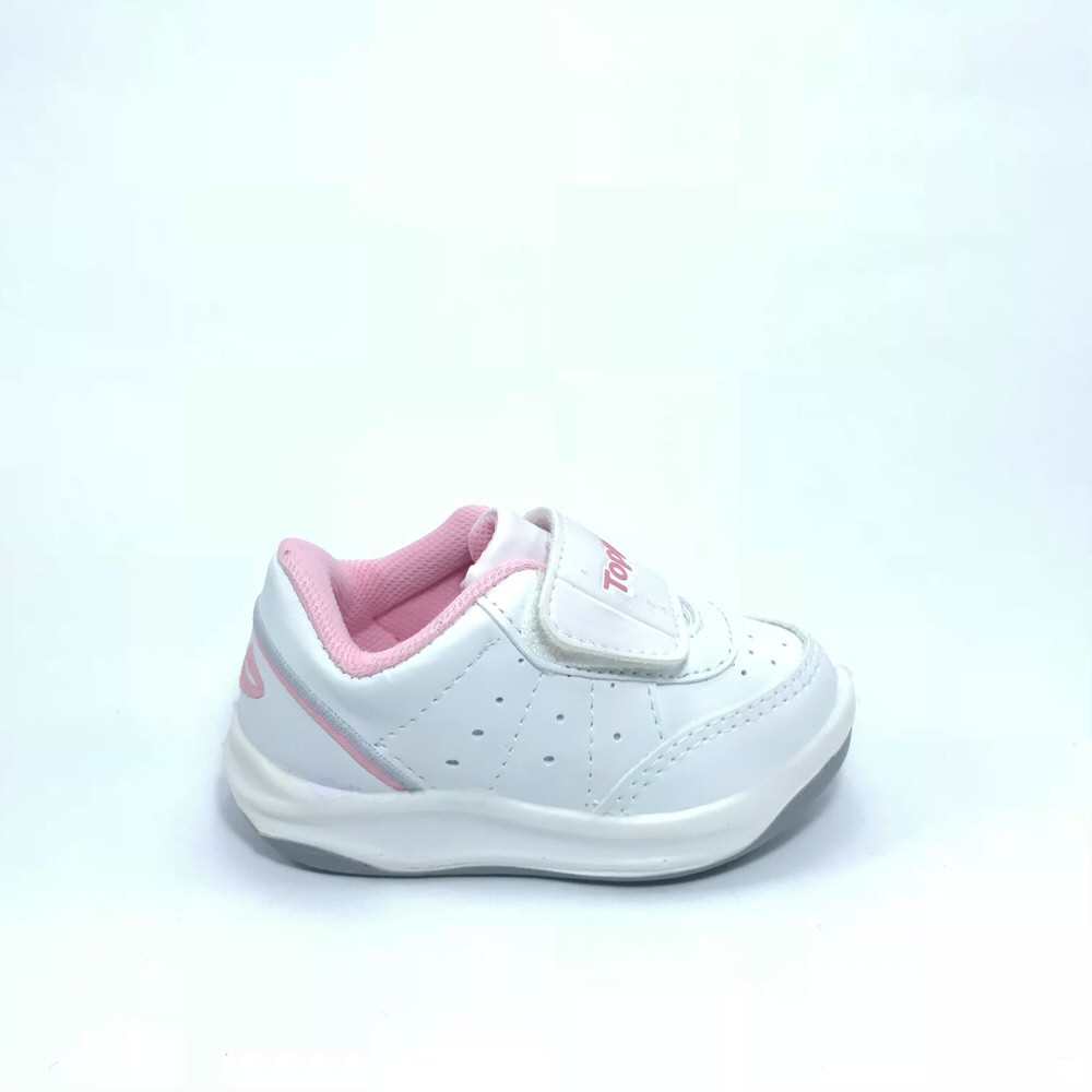 Zapatilla urbano BABY X FORCER VELCRO BCO/ROSA