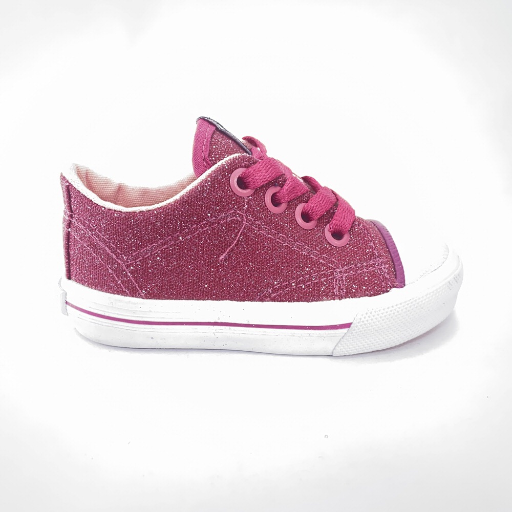 Zapatilla urbano PASITOS GLITTER FUCSIA/19