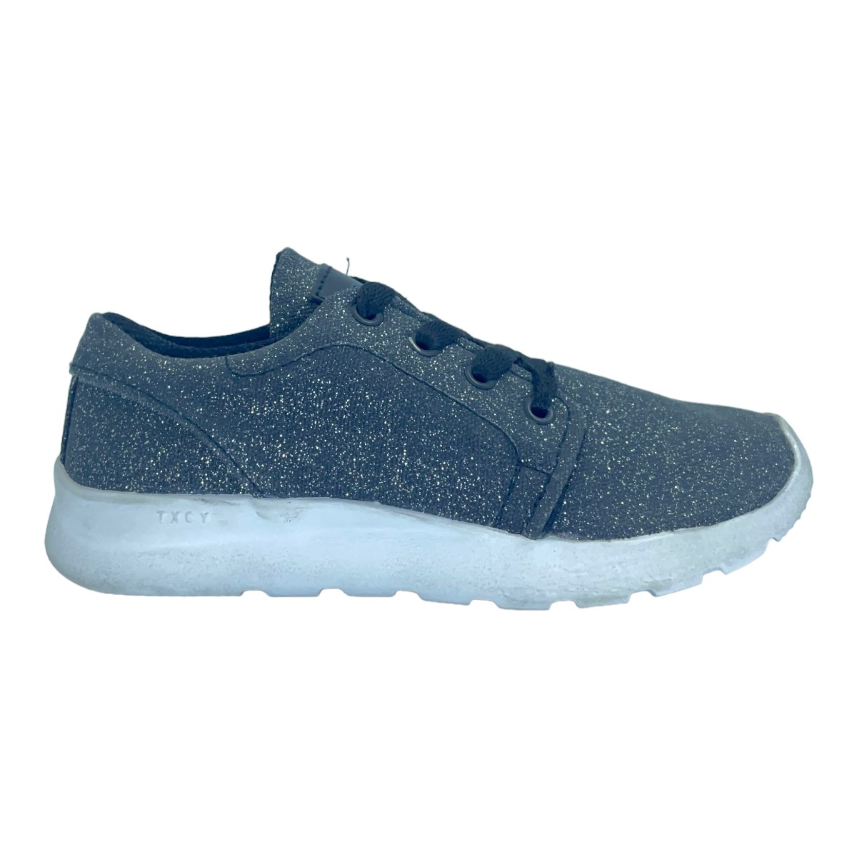 Zapatilla urbano POLA GLITTER KIDS NEGRO