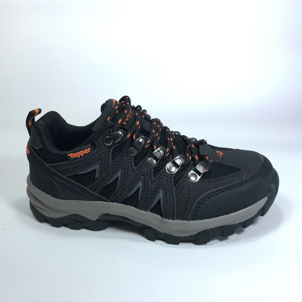 Zapatilla trekking GONDOR KIDS NEGRO NARANJA