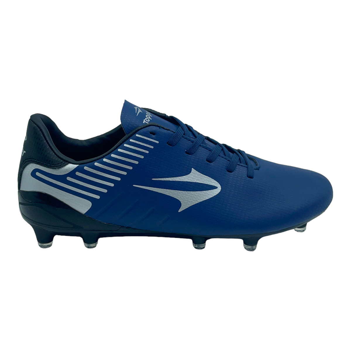 Zapatilla futbol11 STINGRAY II MATCH 1 FG AZUL/PLATA
